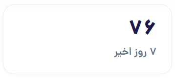 تعداد جستجو در ۷ روز اخیر